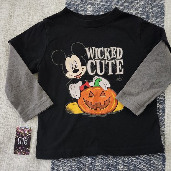 Disney Mickey Mouse Halloween Shirt, "Wicked Cute" (2T) - Picture 1 of 2
